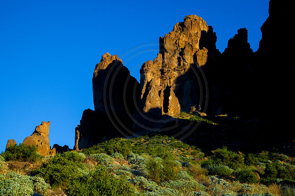 Praying Hands, Prospector View/Treasure Loop Trail Junction, Superstition Mountain, Tonto National Forest, Arizona