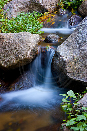 Waterfalls in stream, Monrovia Canyon