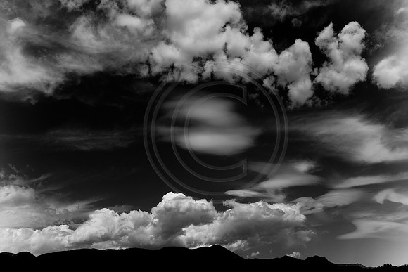 Advancing cumulus over the Rampart Range, Ute Valley, Colorado