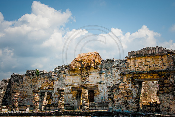 South side of Casa del Halach Uinic, Maya ruins at Tulum