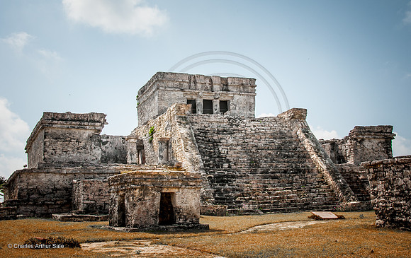 West side of El Castillo, Maya ruins at Tulum