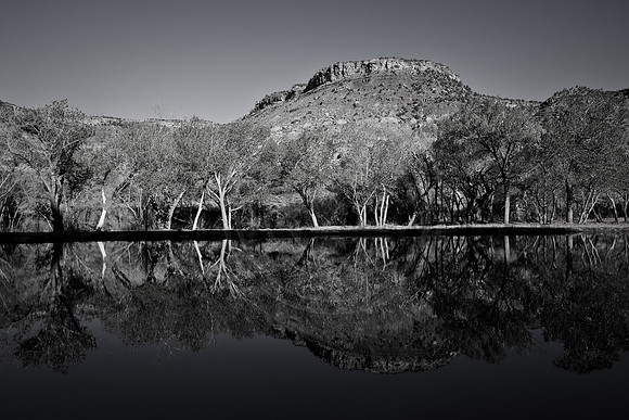 Reflections in black and white, Kolob Terrace, Zion National Park