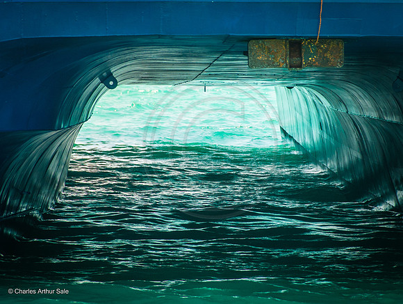 Under the catamaran, San Miguel de Cozumel, Quintana Roo