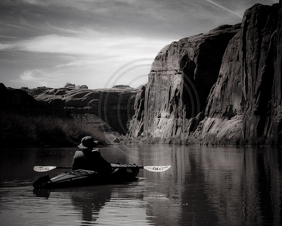 Kayaking on the Colorado River near Moab, Utah